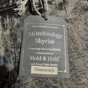 Democracy Skyrise Flare Jeans in Black and Gray